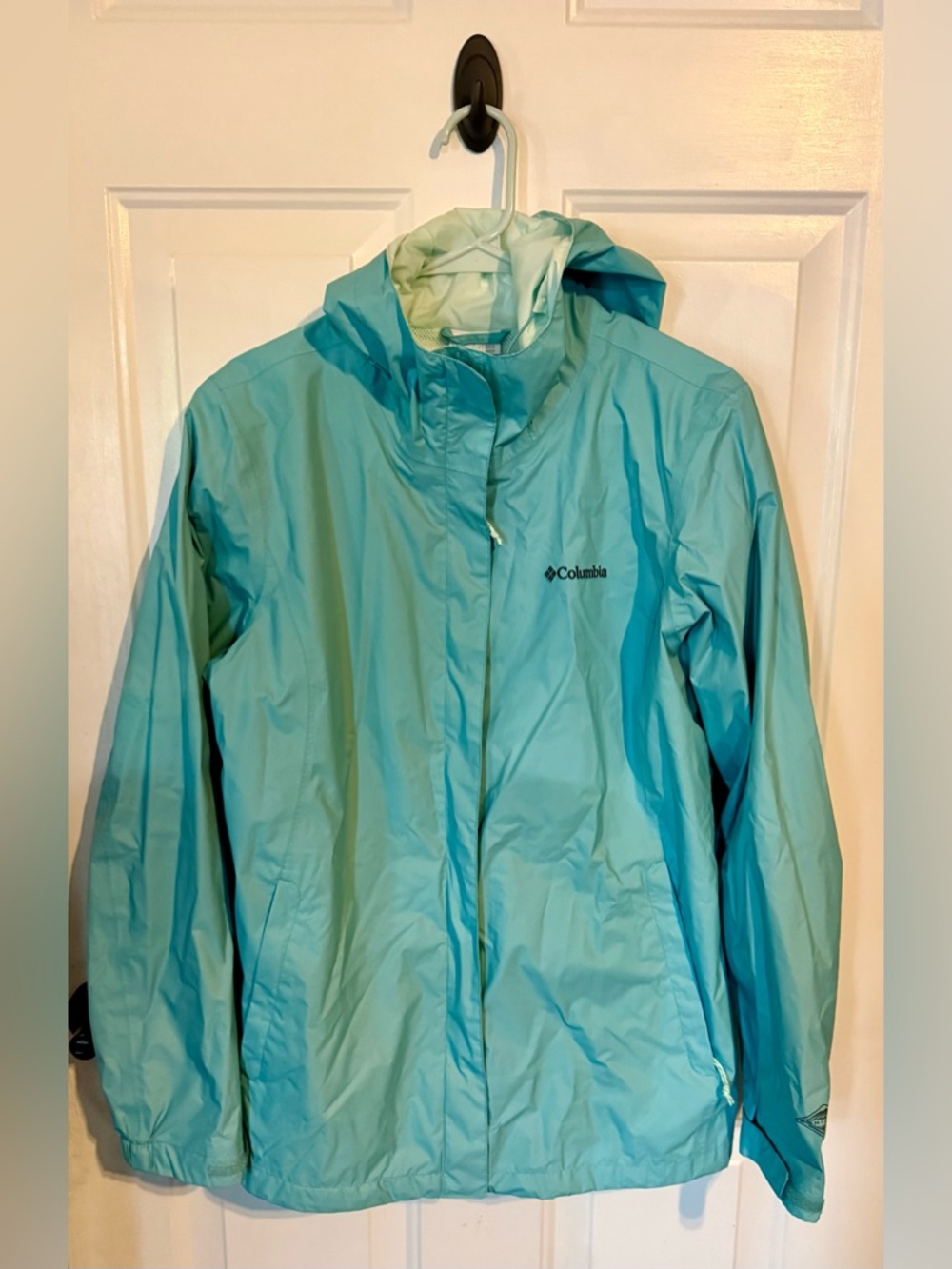 Columbia Mint Green Lightweight Hooded Jacket